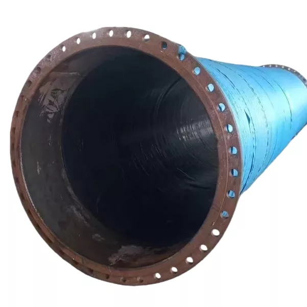Selang Karet Berflensa Bertulang Kain Diameter Besar